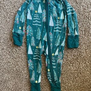 Little Sleepies Christmas onesie 0-3mos
